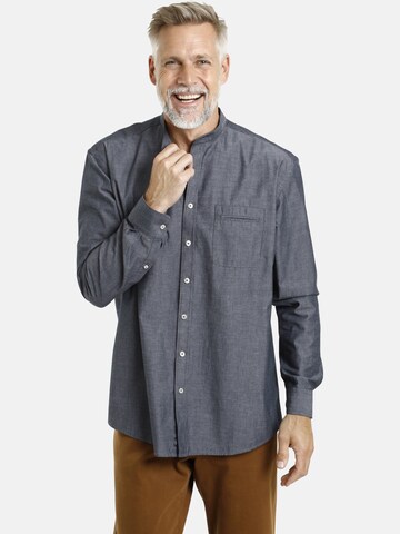 Jan Vanderstorm Regular fit Button Up Shirt 'Heimir' in Grey