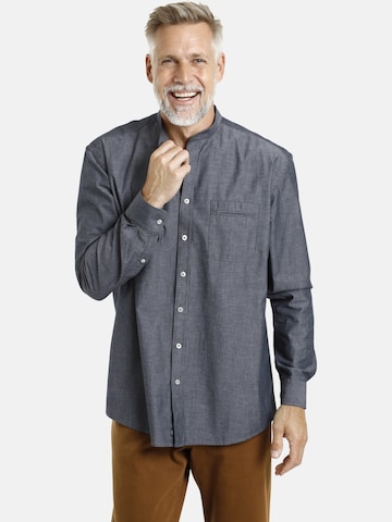 Jan Vanderstorm Regular fit Button Up Shirt 'Heimir' in Grey
