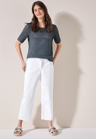CECIL Loosefit Wide Leg Jeans in Weiß