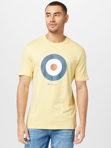 Ben Sherman T-Shirt 'Target' in Gelb: predná strana