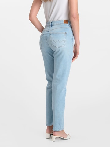 Coupe slim Jean Le Temps Des Cerises en bleu