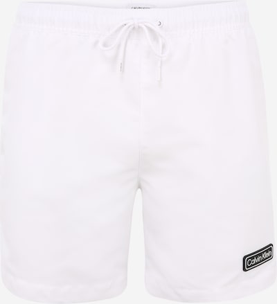 Șorturi de baie 'MEDIUM DRAWSTRING' Calvin Klein Swimwear pe negru / alb, Vizualizare produs