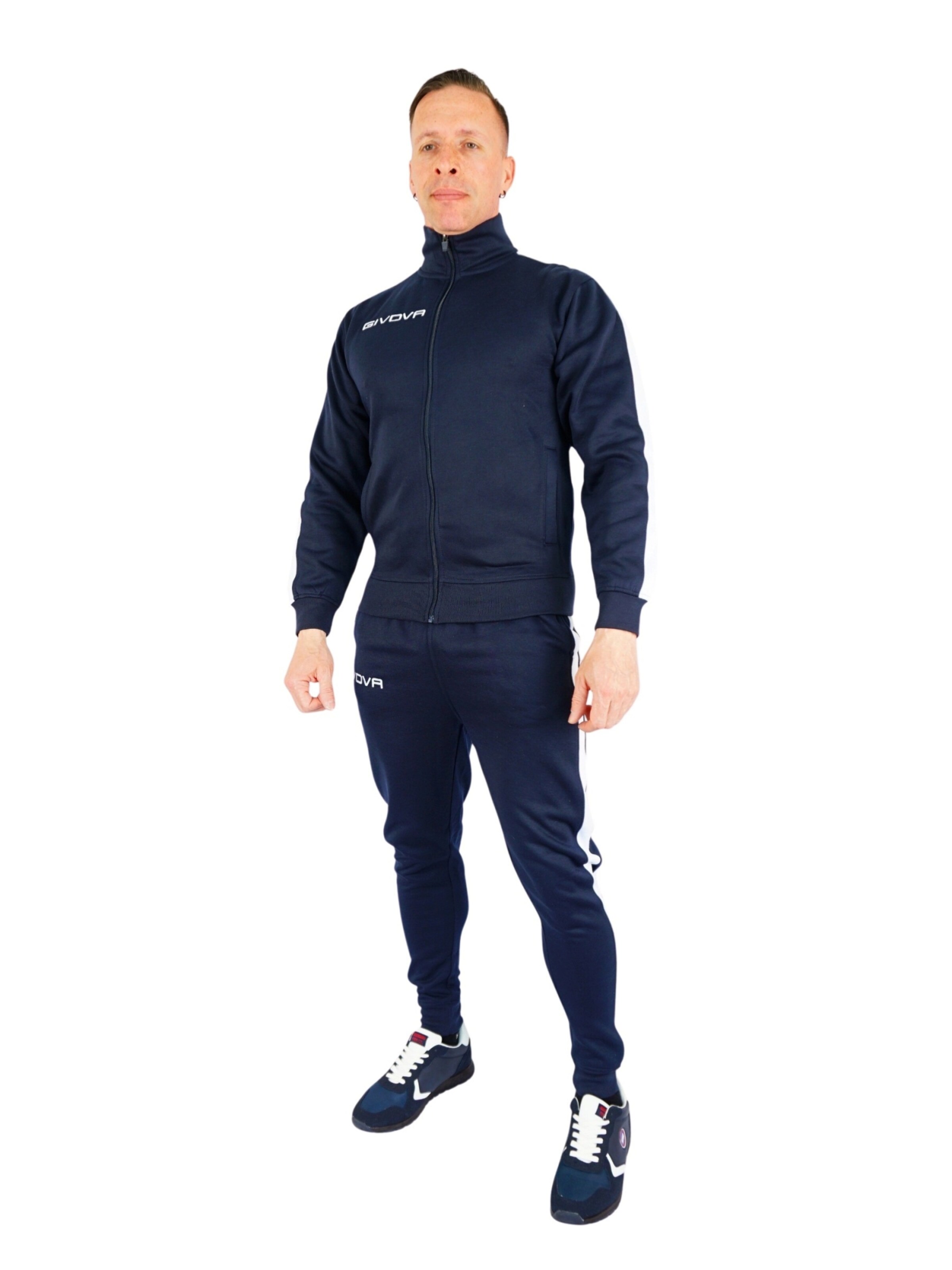 Givova Sweat suit in Blue: front