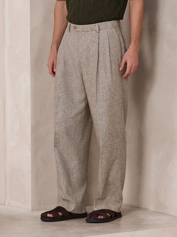 Loosefit Pantalon à pince Next en beige : devant