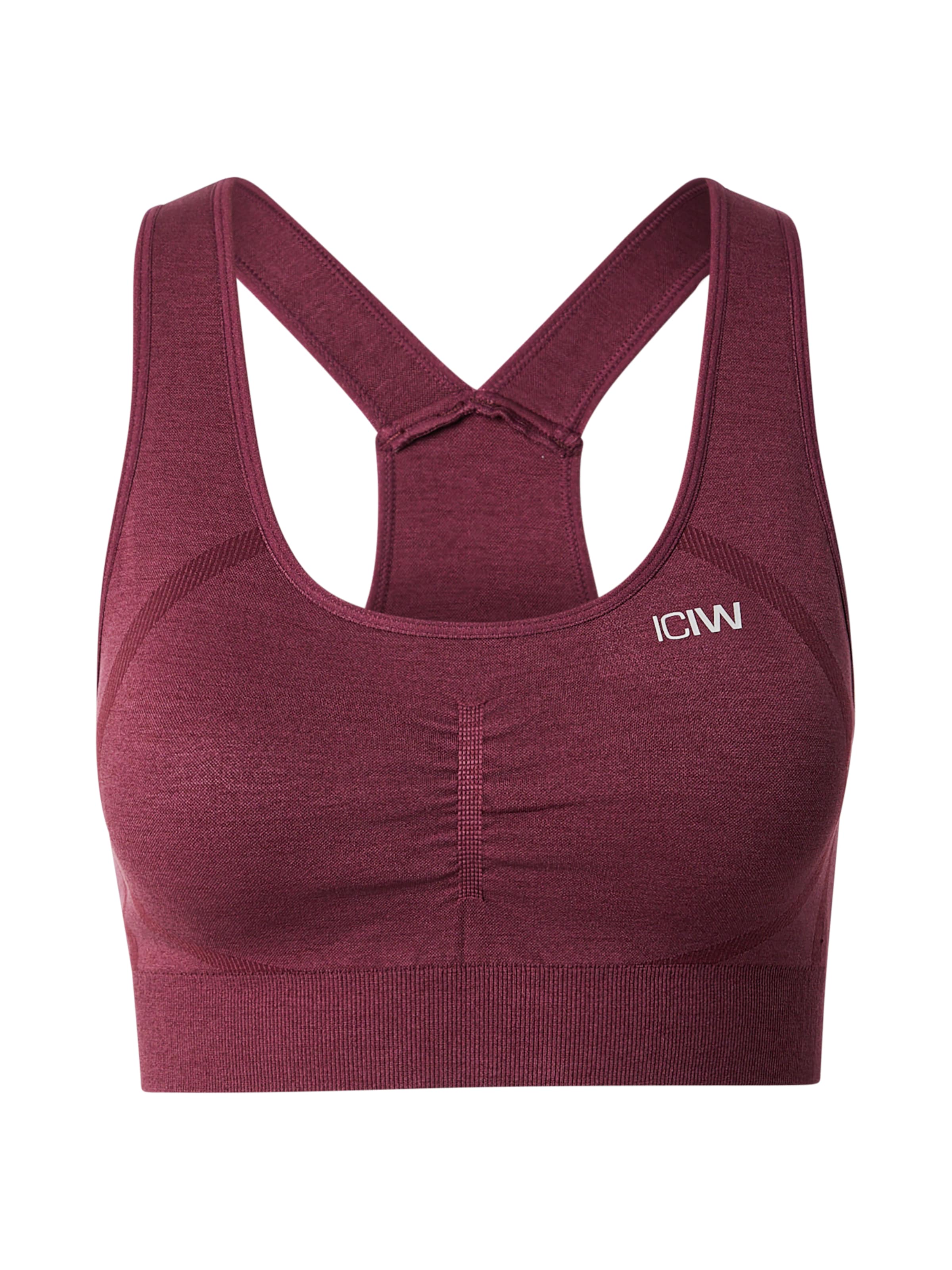 ICANIWILL Бюстие Спортен сутиен 'Rush' в червено: отпред