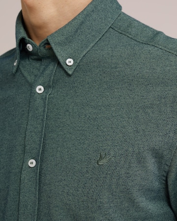 WE Fashion Slim fit Button Up Shirt in Green