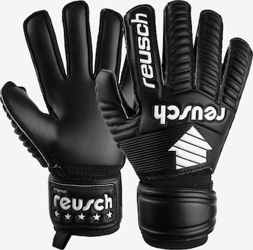 REUSCH Athletic Gloves 'Legacy Arrow Silver Junior' in Black: front