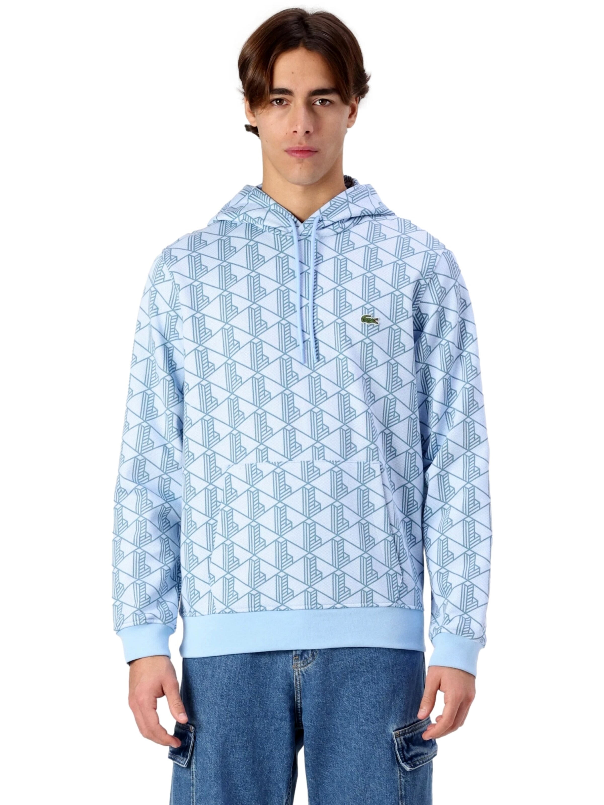 Felpa di LACOSTE in blu: frontale