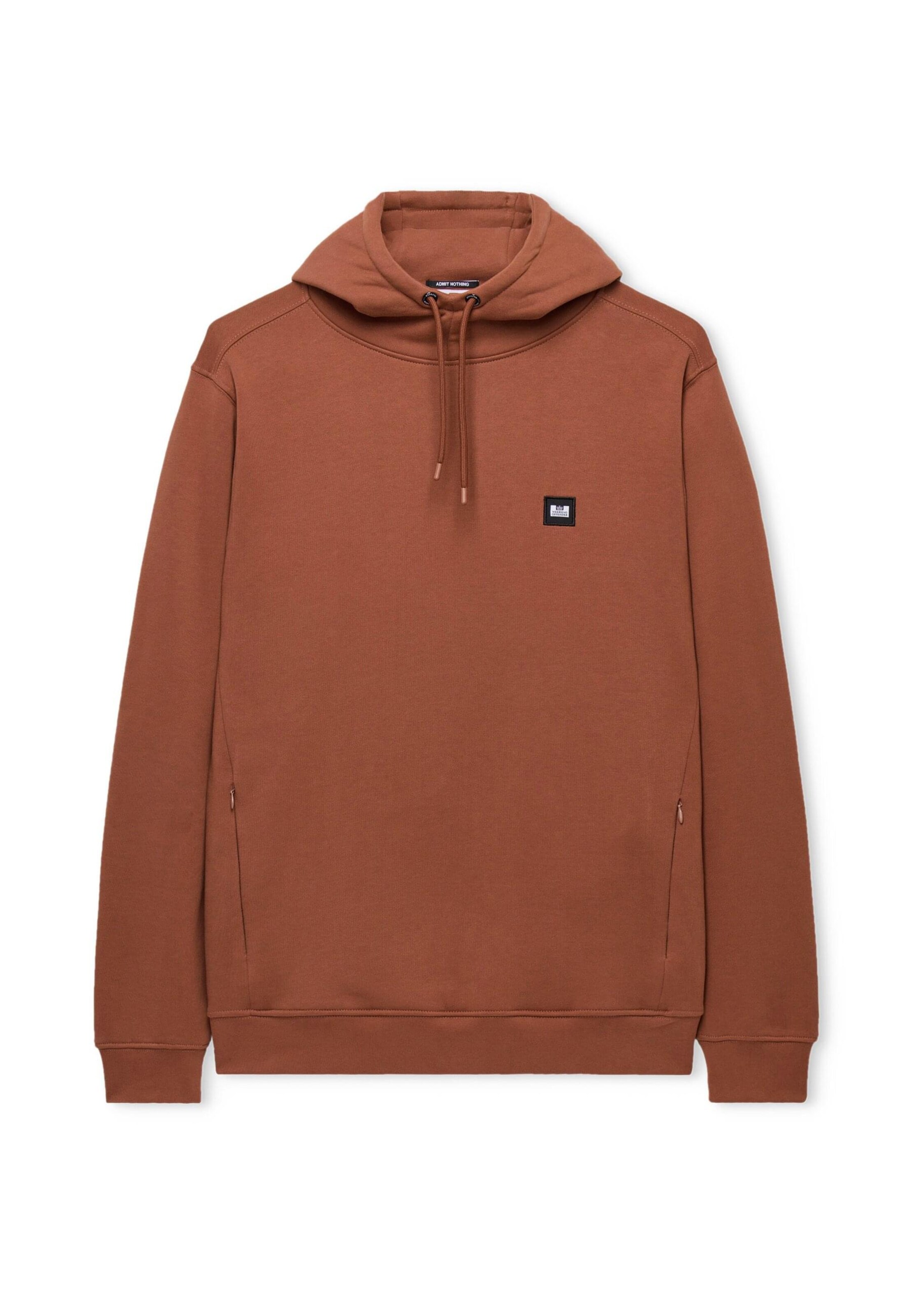 Weekend Offender Sweatshirt 'Ribbe' in Braun: Vorderseite