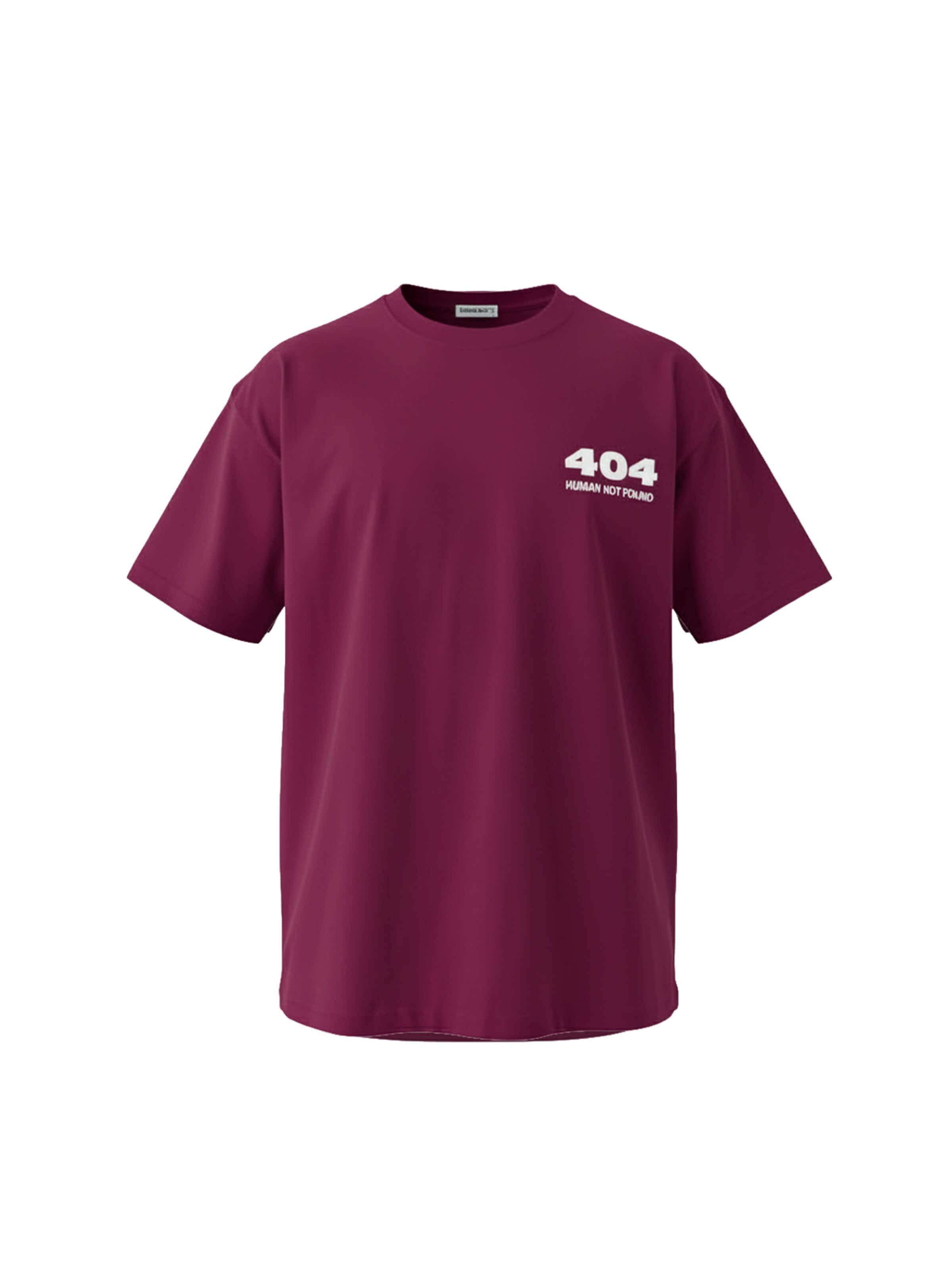 T-Shirt 'Oversize 404 T-shirt - Port Royale' Kleidermafia en violet : devant