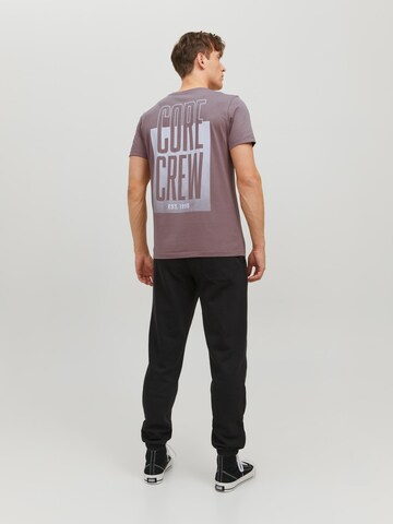 T-Shirt 'Ounce' JACK & JONES en violet