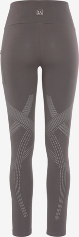 LASCANA ACTIVE Skinny Sportbroek in Beige