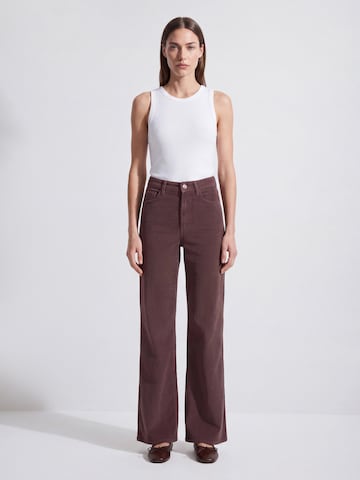 Mavi Flared Jeans in Brown: front