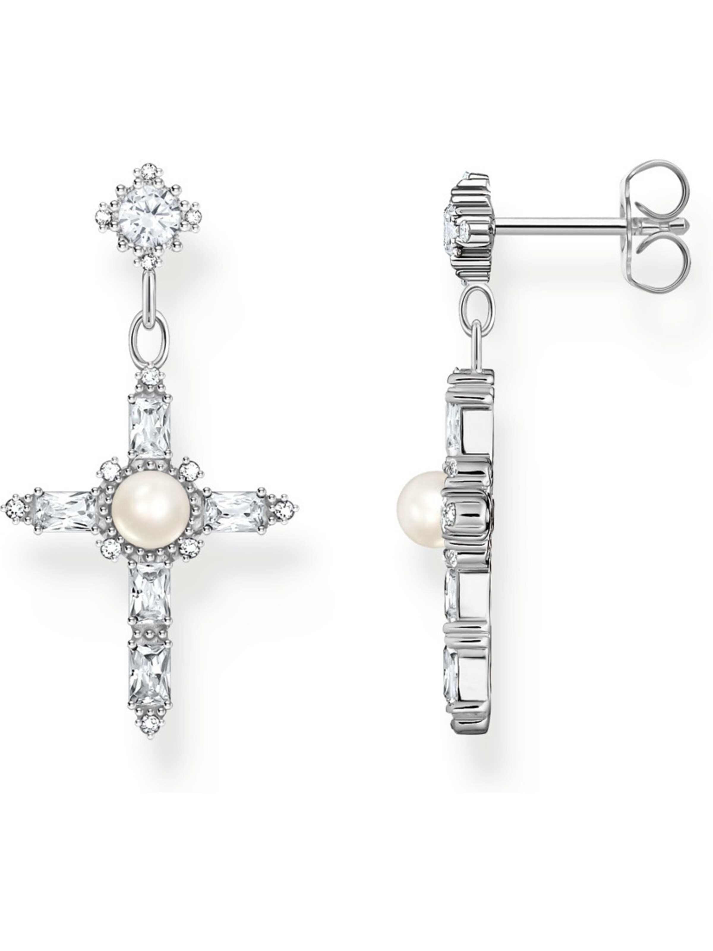 Thomas Sabo Ohrringe in Weiß: Vorderseite