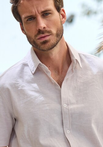 JOHN DEVIN Regular Fit Hemd in Weiß