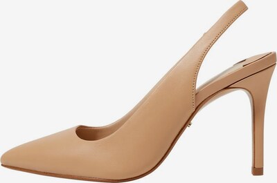 VIOLETA by Mango Дамски обувки на ток с отворена пета в телесен цвят, Преглед на продукта