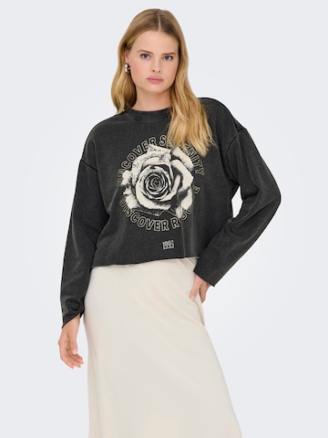 ONLY Sweatshirt 'ONLLUCINDA' in Zwart