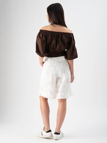 MND Loosefit Bukser i hvid