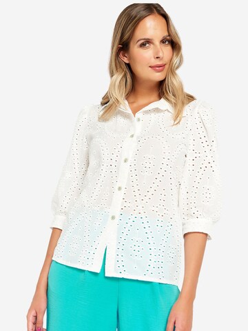 LolaLiza Blouse in White: front
