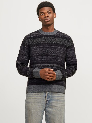 JACK & JONES Pullover 'JORRidgewood' i grå: forside