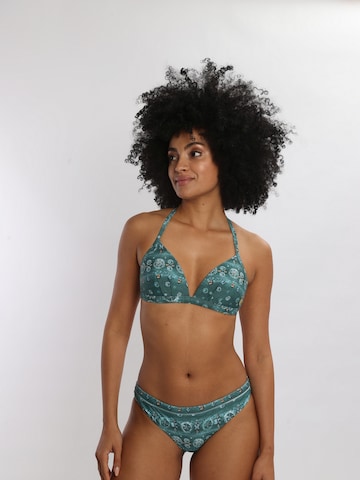 OLYMPIA Triangel Bikinitop in Blau