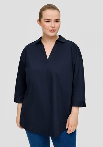 TRIANGLE Bluse in Blau: Vorderseite