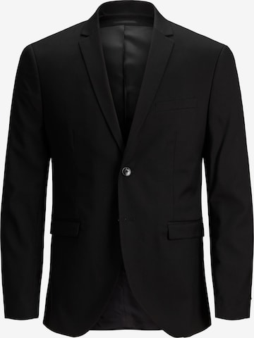 Coupe regular Veste de costume 'Franco' Jack & Jones Plus en noir : devant