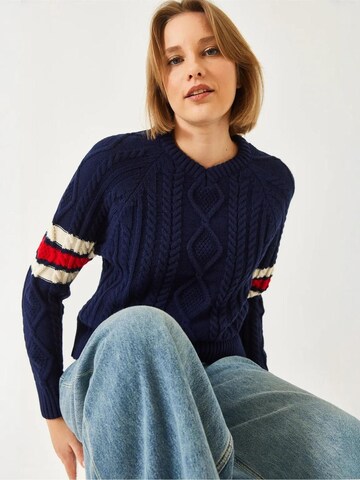 Pull-over 'Pullover' Bianco Lucci en bleu