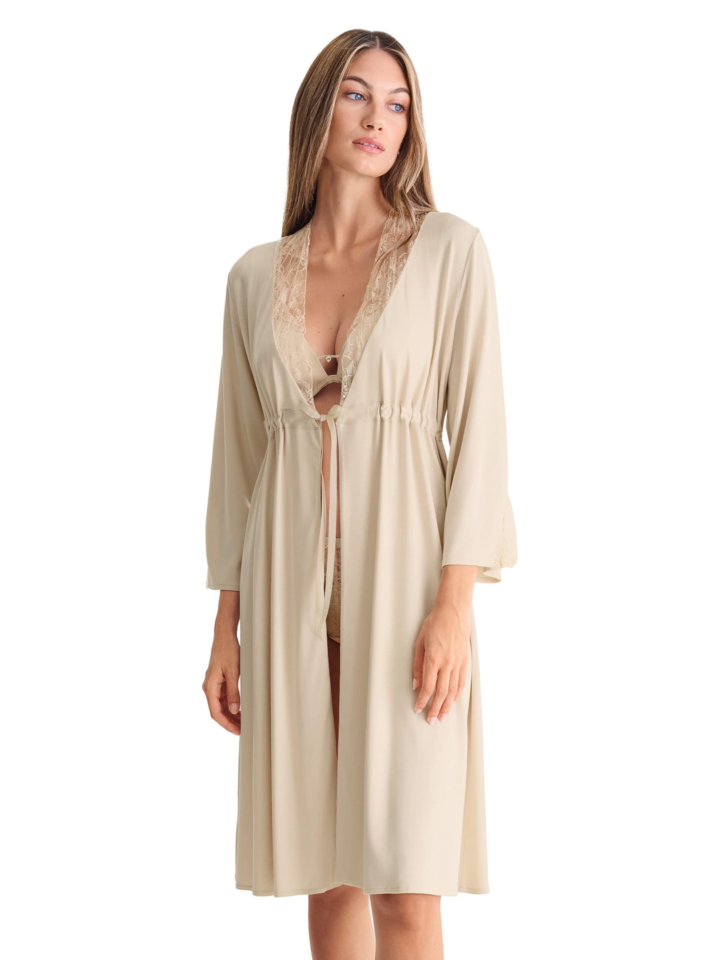 Lisca Dressing Gown 'Destiny' in Beige
