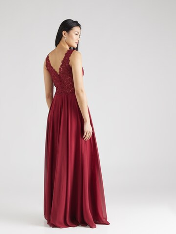 mascara Evening Dress in Red