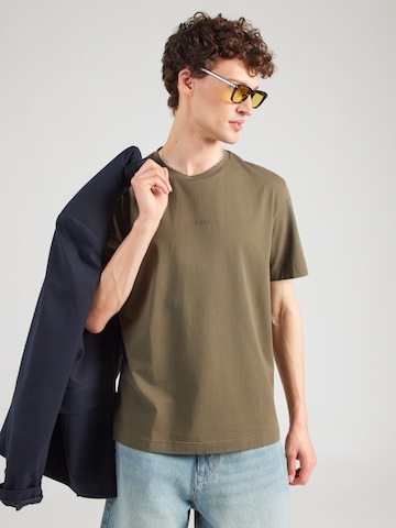 T-Shirt 'Chup' BOSS en vert : devant