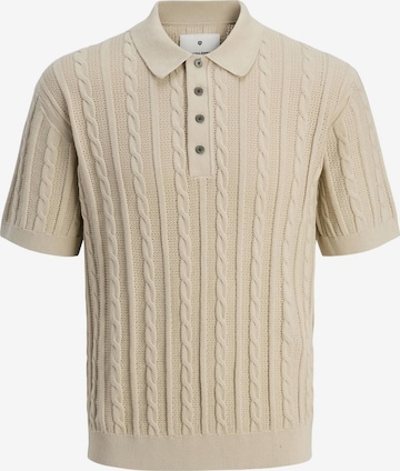 JACK & JONES - Camiseta en beige: frente