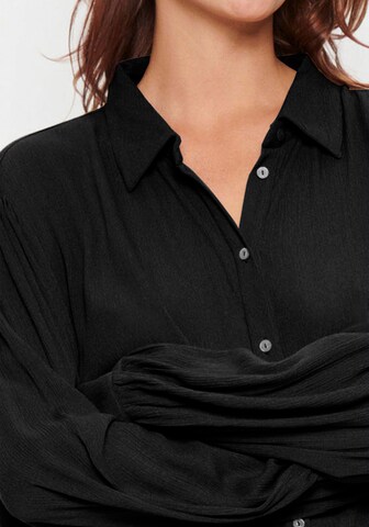 SAINT TROPEZ Bluse in Schwarz