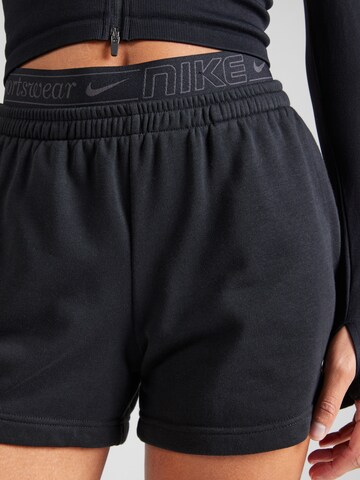 Nike Sportswearregular Hlače - crna boja