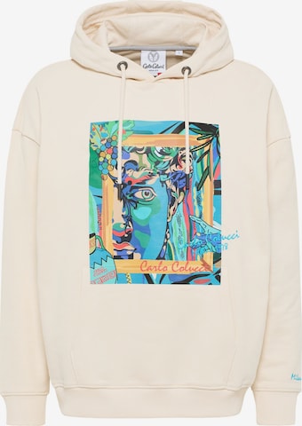 Carlo Colucci Sweatshirt 'De Val' in Beige: predná strana