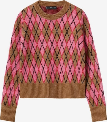 Pull-over 'Rombi' MANGO en marron : devant