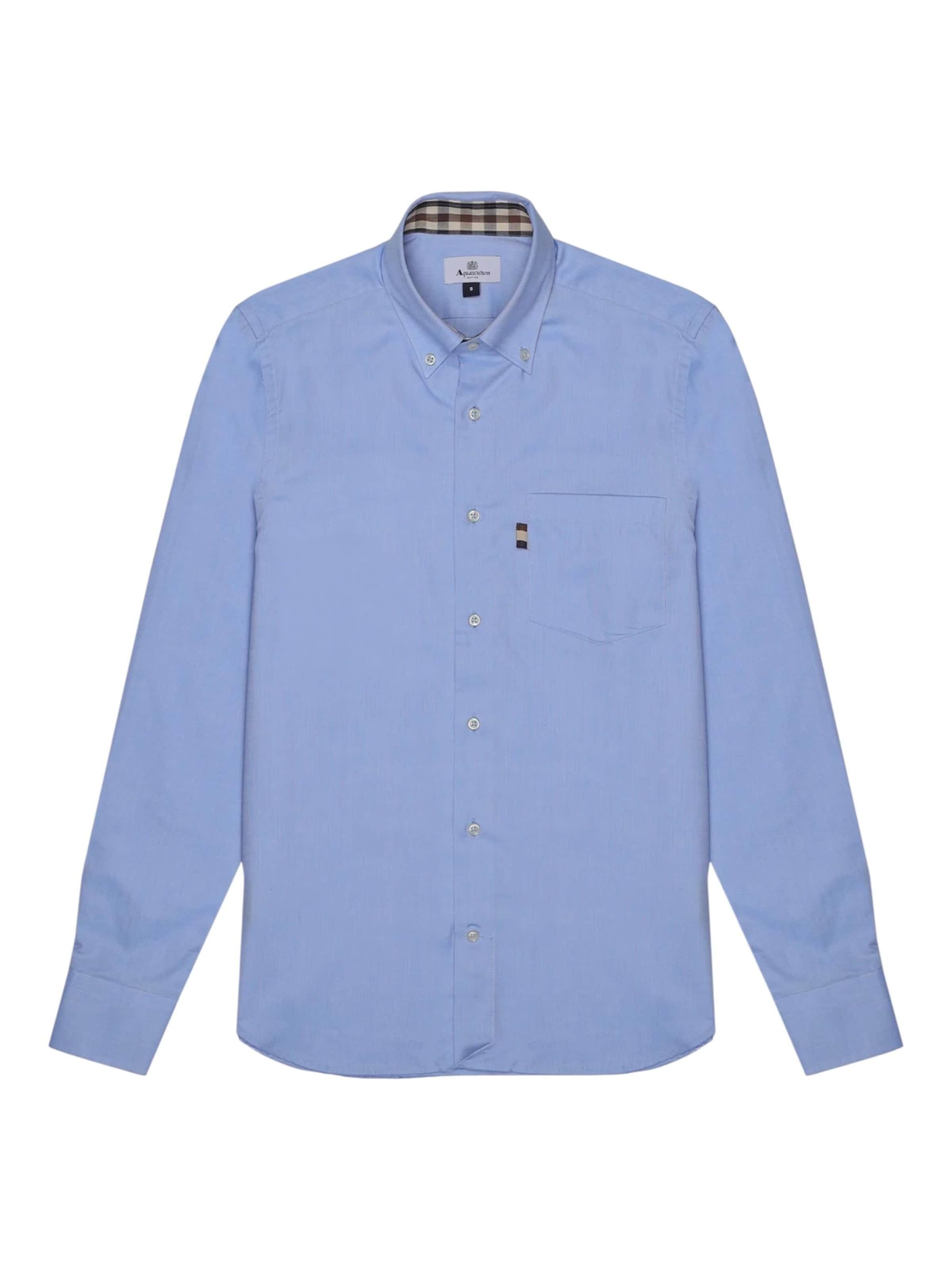 T-Shirt Aquascutum en bleu : devant