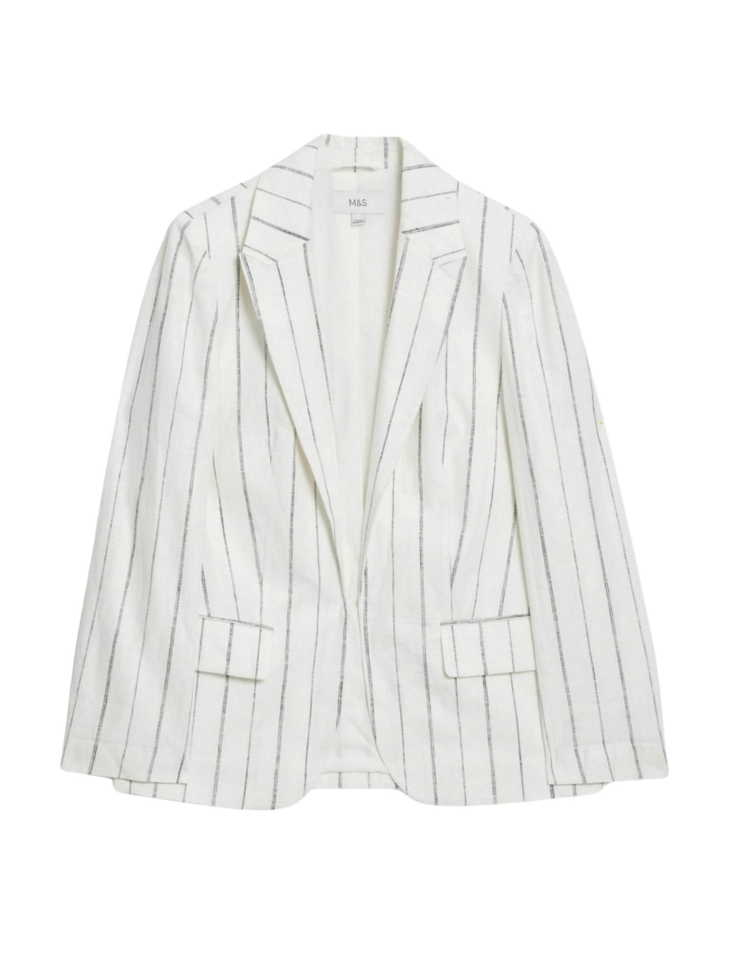 Marks & Spencer Blazers in de kleur Donkergrijs / Wit, Productweergave
