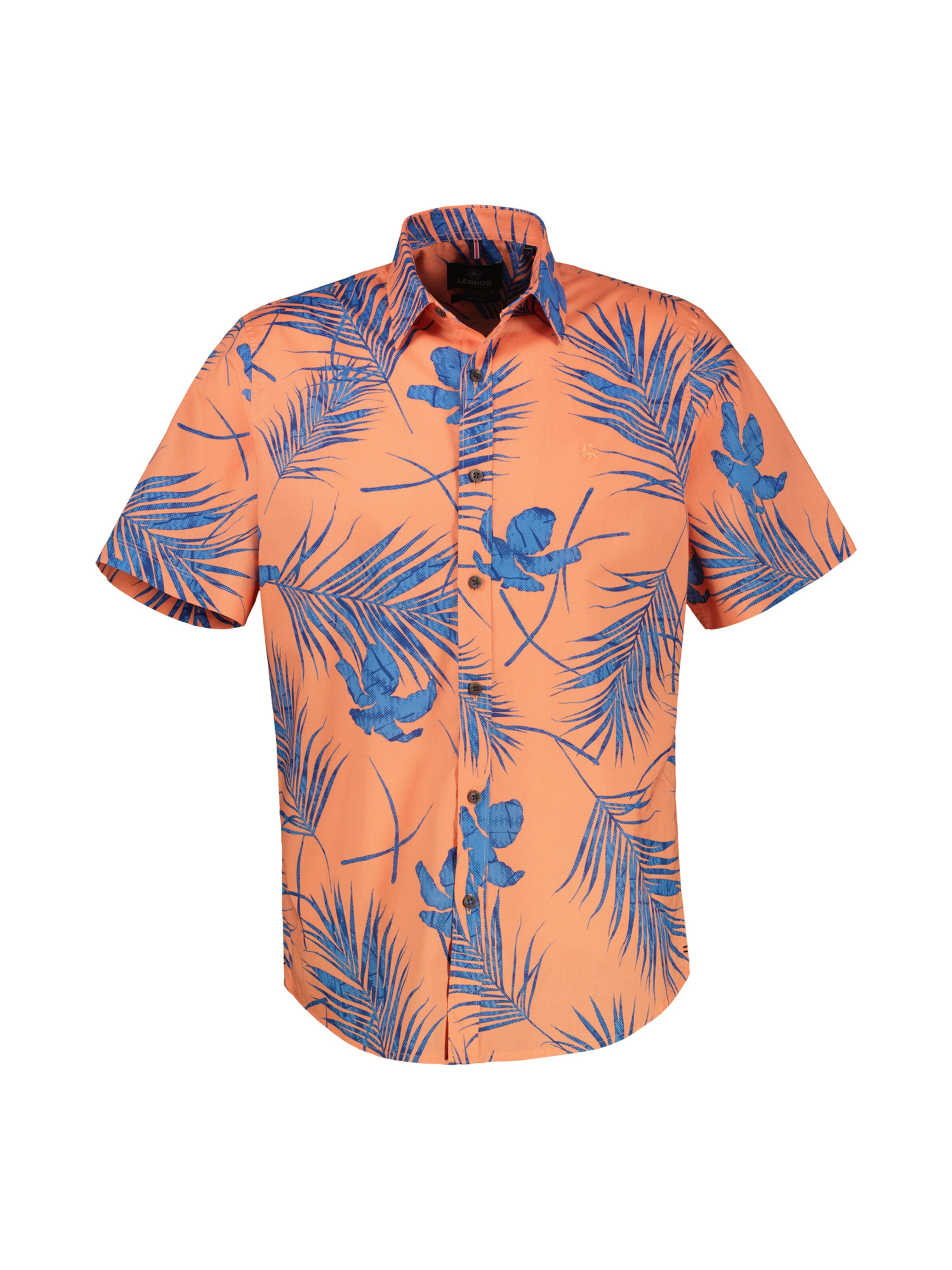 LERROS Regular fit Button Up Shirt in Orange: front