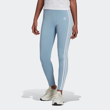 ADIDAS ORIGINALS Skinny Leggings in Blauw: voorkant