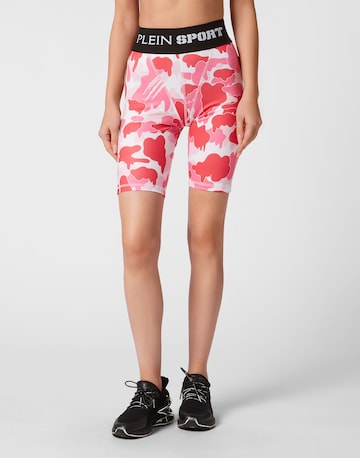 Skinny Leggings di Plein Sport in rosa: frontale