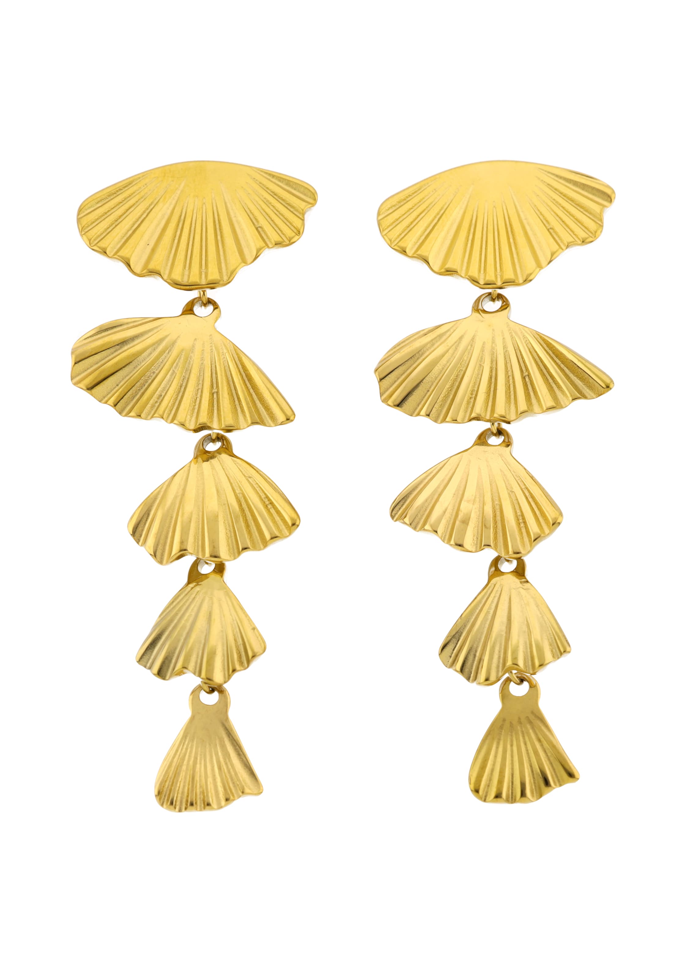 IZIA - Pendientes en oro: frente
