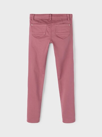 NAME IT - Skinny Leggings 'Polly' em rosa