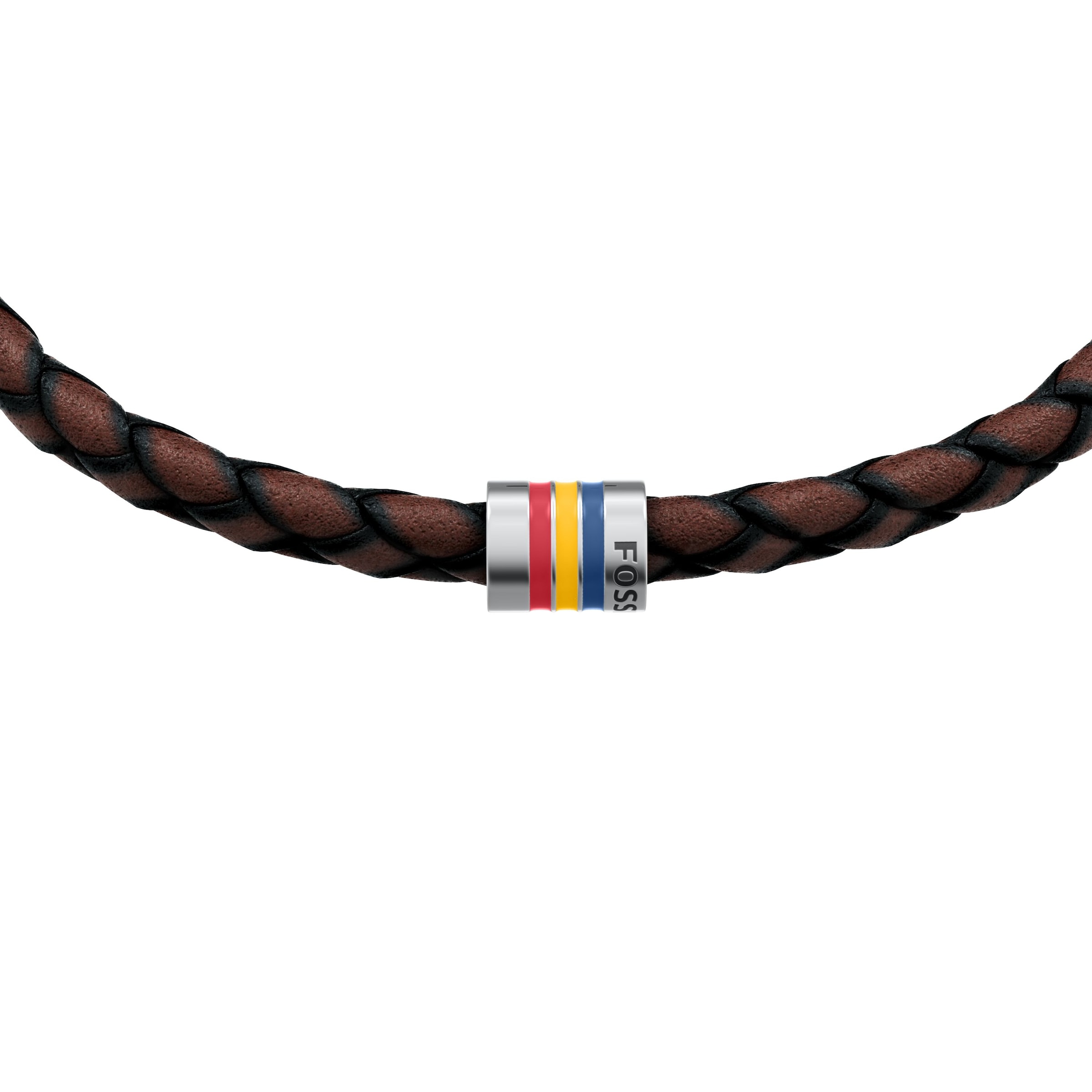 Bracelet 'EVERETT' FOSSIL en marron