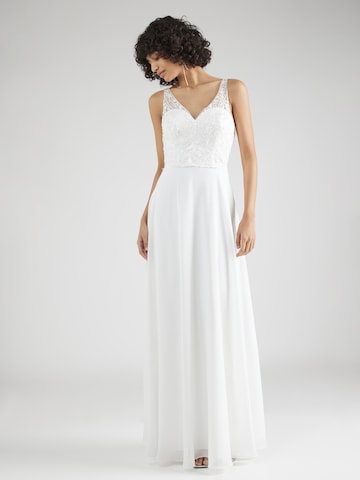 LaonaVečernja haljina - bijela boja: prednji dio