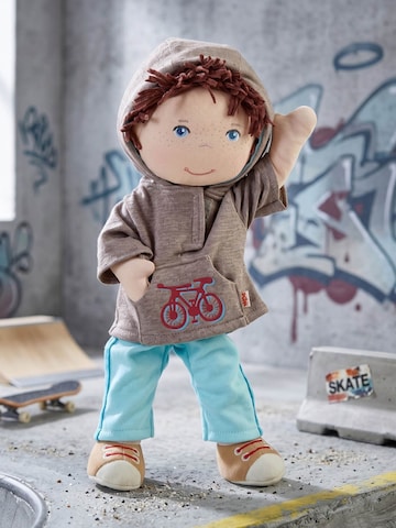 HABA Knuffels ' Puppe Lian ' in Blauw: voorkant