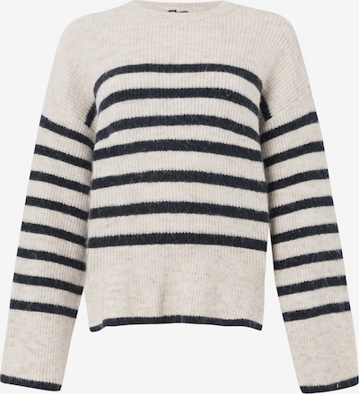 PIECES Neulepaita 'PCLINE' värissä vaaleanharmaa / musta, Tuotenäkymä