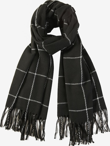 alberto cabale Scarf 'Line' in Black: front