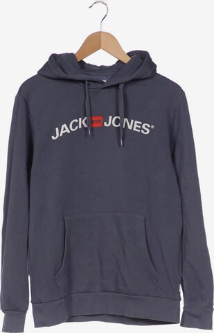 JACK & JONES Sweatshirt & Zip-Up Hoodie in M in Blue: front
