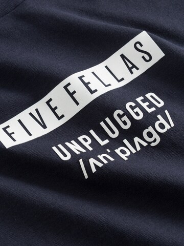 Five Fellas T-Shirt 'Luca' in Blau